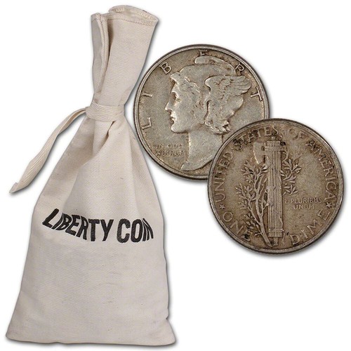 Silver mercury dimes - 90%,